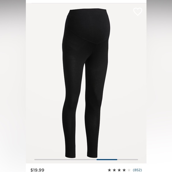 Maternity Full Panel Leggings - Picture 1 of 3